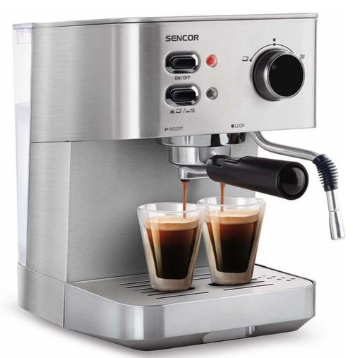 Espressor manual Sencor SES4010SS, 1050 W, 15 Bari, 1.5 L (Argintiu)