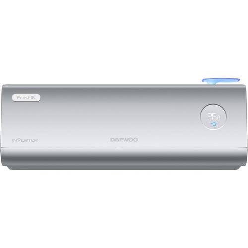 Aparat de aer conditionat Daewoo DAC-12FRESH, 12000 BTU, WI-FI Fresh, Kit de instalare inclus (3m), Racire, Incalzire, I Feel, Turbo, Timer, Sleep, Eco Mode (Argintiu)