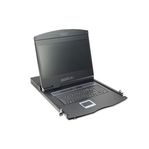 Consola TFT modularizata, Digitus, 48.3 cm, Negru