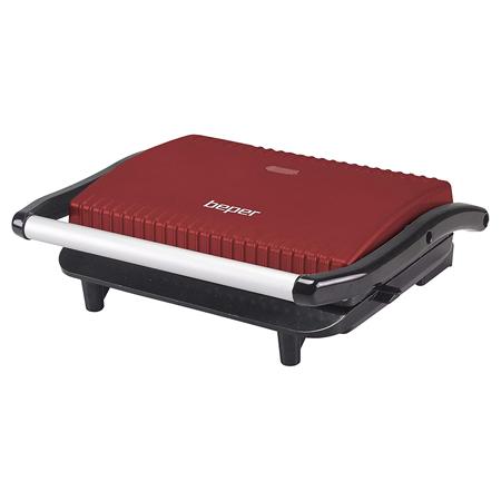 Aparat compact pentru panini BEPER BP101002, 850 W (Rosu)