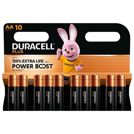 Baterie alcalina Duracell Plus MN1500-10, LR06, 10 bucati