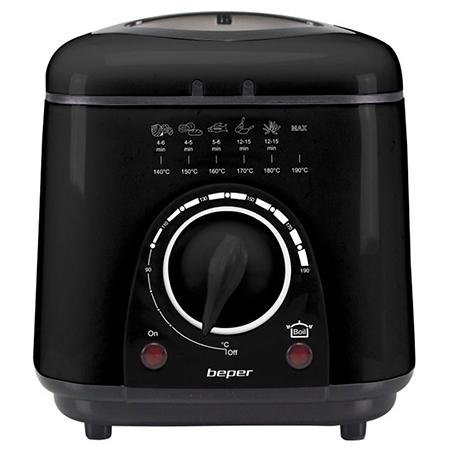 Friteuza electrica cu ulei BEPER Deep Fryer BP101100, 1l, 950 W (Negru)