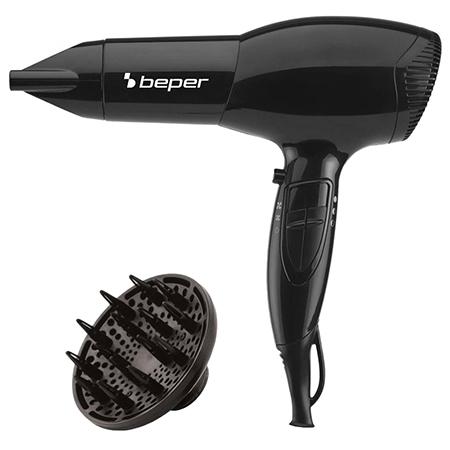 Uscator de par BEPER BP40979, 2000 W, 2 viteze, 3 trepte temperatura (Negru)