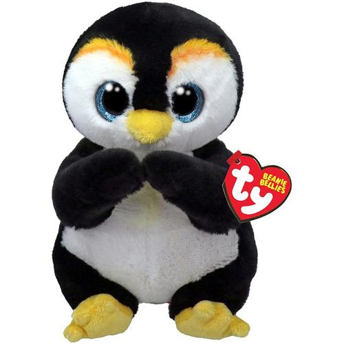 Plus Ty Beanie Bellies - Pinguinul Neve, 15 cm