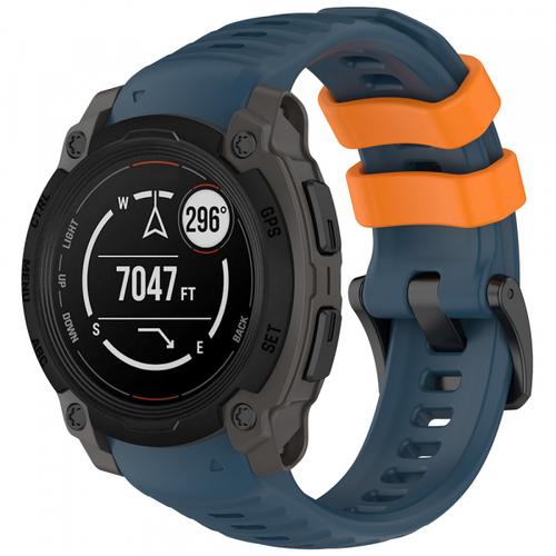 Curea Techsuit W076 pentru Garmin Instinct E 40mm, Albastru