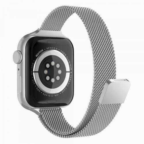 Curea Techsuit W034 pentru Apple Watch 49mm / 46mm / 45mm / 44mm / 42mm Series, Argintiu