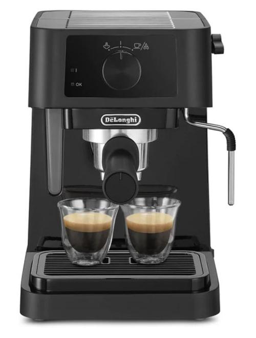 Espressor manual DeLonghi Stilosa EC235.BK, 1100 W, 15 bari, 1 l (Negru)