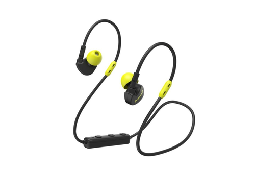 Casti alergare In-Ear Freedom Athletics III, Bluetooth 5.3, Control pe fir, Stereo (Negru/Galben)