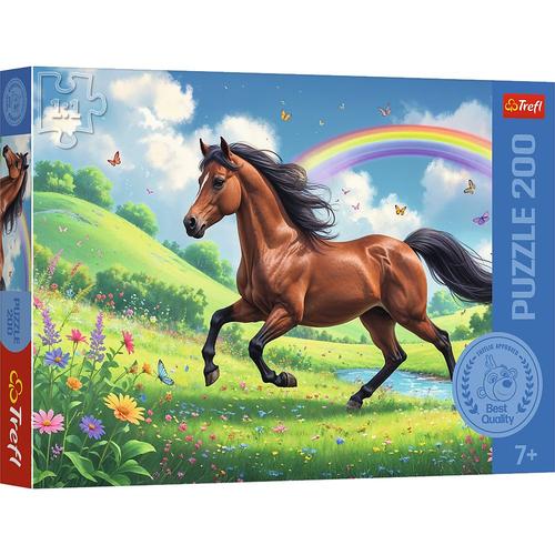 Puzzle Trefl Un Cal Impunator, 200 de piese