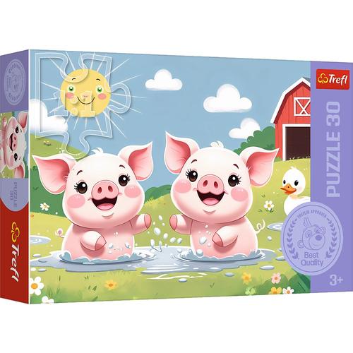 Puzzle Trefl  Viata Fericita la Tara, 30 de piese
