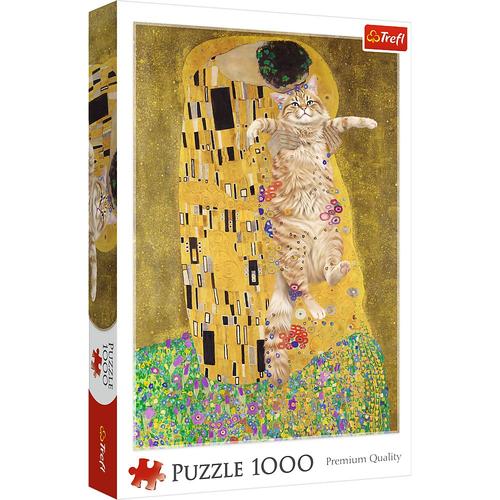 Puzzle Trefl Purrfect Kiss, 1000 de piese