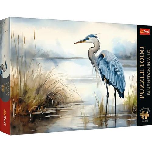 Puzzle Trefl Premium Plus Starc albastru in salbaticie, 1000 de piese
