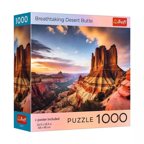 Puzzle Trefl Colectia SUA Parcul National Zion, poster inclus, 1000 de piese