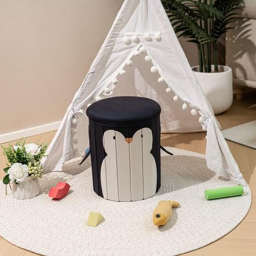 Taburet Heinner HR-FLD28-PING, figurina pentru copii Pinguin