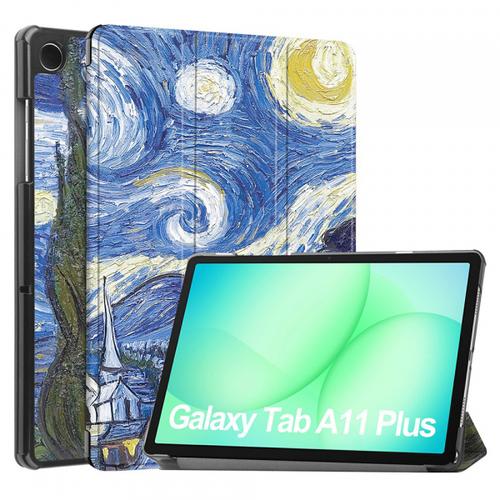 Husa pentru Samsung Galaxy Tab A11+ / Tab A9+, Techsuit, FoldPro Starry Night