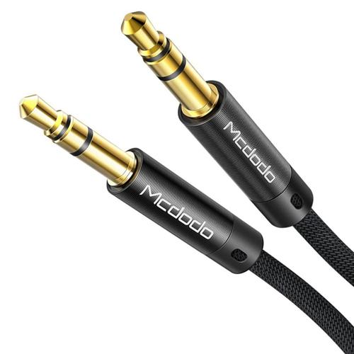 Cablu Audio Mcdodo CA-6640N Jack 3.5mm la Jack 3.5mm, impletit din nailon, 1.2m (Negru)