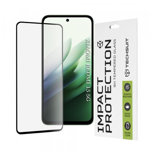 Folie de protectie Ecran Techsuit pentru Xiaomi Redmi 15 5G / 15 4G, Sticla Securizata, Full Glue, 111D