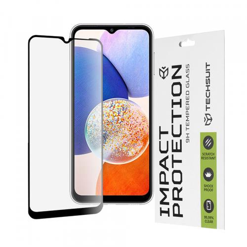 Folie de protectie Ecran Techsuit pentru Samsung Galaxy A14 A145 / A14 5G A146, Sticla Securizata, Full Glue, 111D