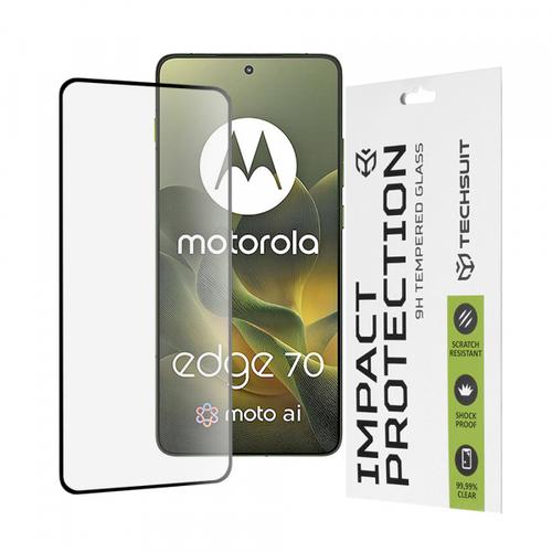 Folie de protectie Ecran Techsuit pentru Motorola Edge 70, Sticla Securizata, Full Glue, 111D