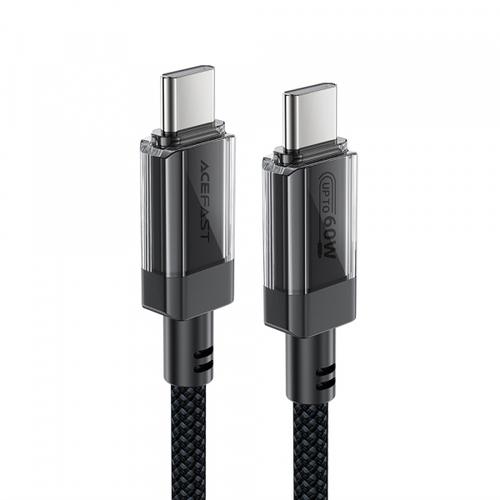 Cablu Date si Incarcare USB-C - USB-C Acefast C12-03, 60W, 1.2m, Negru