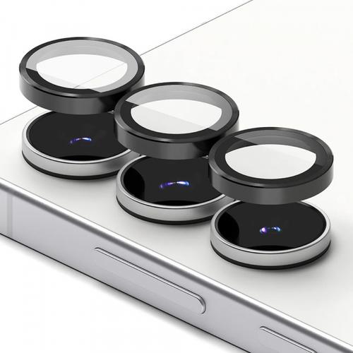 Folie de protectie Camera Spate Ringke pentru Samsung Galaxy S25 FE, Sticla Securizata, Set 2 bucati, Neagra