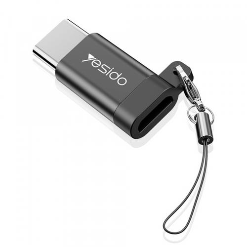 Adaptor Date si Incarcare microUSB - USB-C Yesido GS04 (Negru)