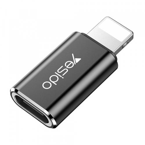 Adaptor Date si Incarcare USB-C - Lightning Yesido GS03 (Negru)