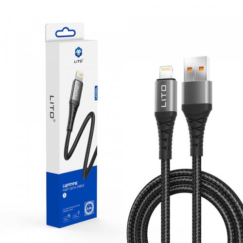 Cablu Date si Incarcare USB-A - Lightning Lito LD08L, 18W, 1m, Negru