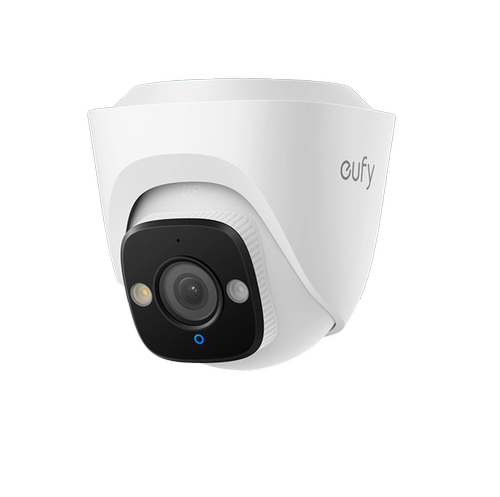 Camera supraveghere video exterior Add-on eufy Turret PoE E41, Rezolutie 4k UHD, 122° FOV, F1.6 Color Night Vision, AI, Pentru NVR (Alb)