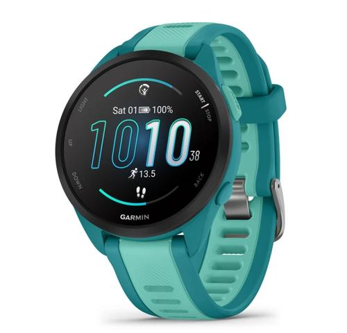Smartwatch Garmin Forerunner 165 Music, Ecran AMOLED 1.2inch, GPS, 4GB Flash, Bluetooth®, ANT+®, Wi-Fi®, Android/iOS, 5 ATM (Verde)