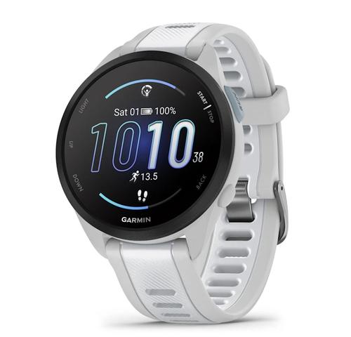 Smartwatch Garmin Forerunner 165 Music, Ecran AMOLED 1.2inch, GPS, 4GB Flash, Bluetooth®, ANT+®, Wi-Fi®, Android/iOS, 5 ATM (Alb)