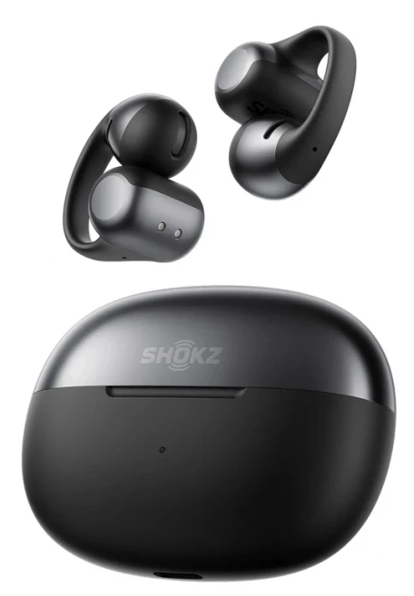 Casti alergare wireless Shokz OpenDots One, Bluetooth 5.4, Autonomie 10 ore, IP54 (Negru)