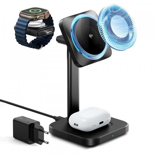 Incarcator Retea Wireless ESR CryoBoost 3in1, 25W, 1.67A (Negru)