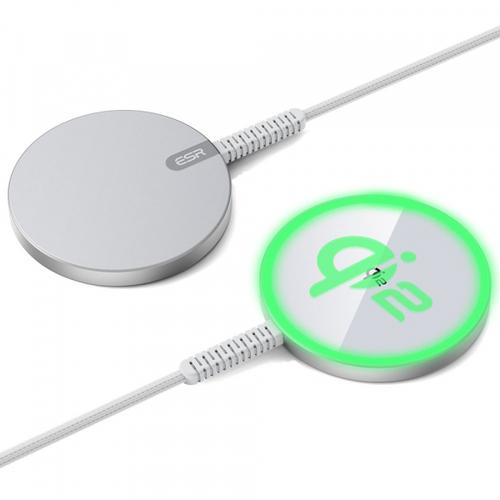 Incarcator Retea Wireless ESR HaloLock, 15W, 1.67A (Argintiu)