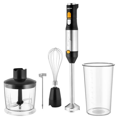 Blender de mana Sencor SHB6302BK, 5 in 1, 1200 W, Bol 800 ml, Tocator 500 ml (Negru)