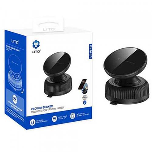 Suport Auto Magnetic Lito LT-W12, Universal (Negru)