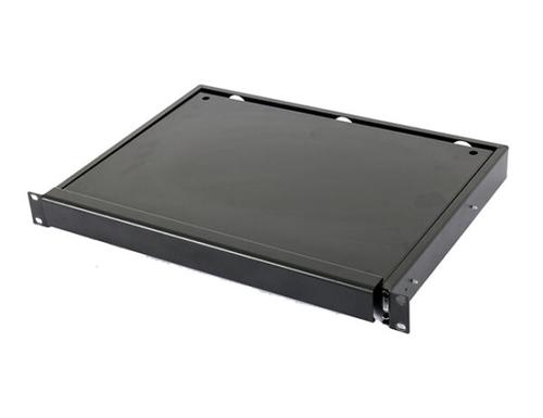 Suport tastatura Spacer SPKP-1U300-BK-03, 1U, pentru rack 19inch, adancime 300mm (Negru)