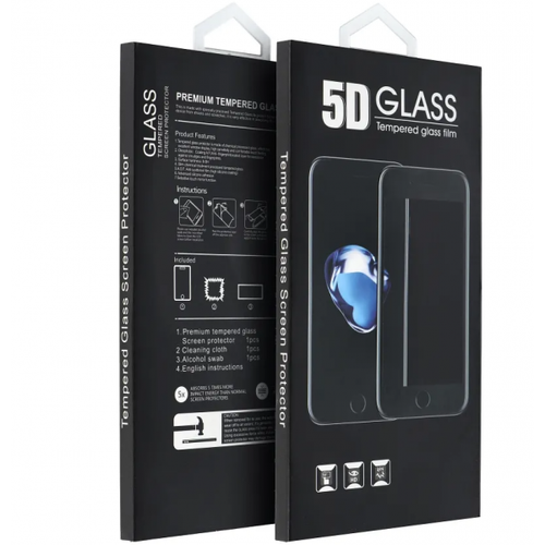Folie de protectie Ecran OEM pentru Motorola Moto G86 Power / G86, Sticla Securizata, Full Glue, 5D, Neagra