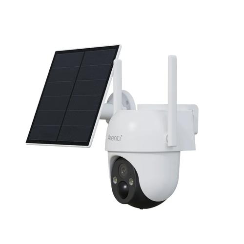 Camera supraveghere exterior Arenti GO2T-SP2, camera 3MP, CMOS, distanta focala 4mm, IR 10m, 5200 mAh, dome, wireless, SD, panou solar 174x164mm, audio bidirectional, IP65