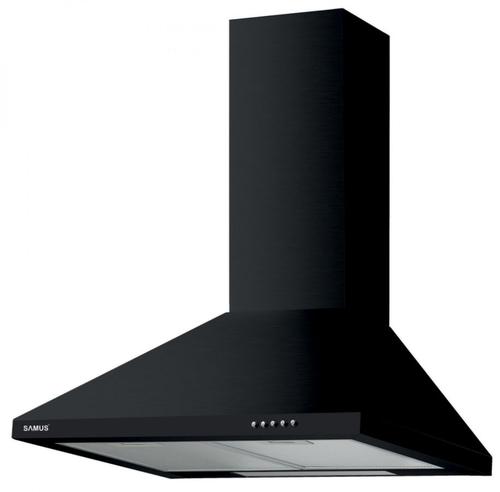 Hota decorativa Samus HS660DLB, 600 m3/h, 3 Trepte de putere, 1 Motor, 60 cm (Negru)