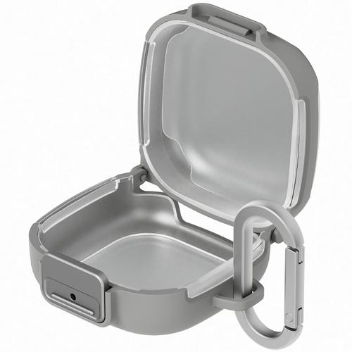 Husa de protectie Samsung GP-FPR640HIBJW pentru Galaxy Buds 4, Galaxy Buds 4 Pro, cu clema (Gri)