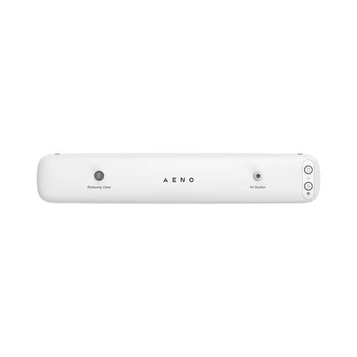Aparat de vidat Aeno AVS0001, 85 W, aspiratie in vid 65 kPa, capacitate pana la 4.5 l/ min, lungime de etansare pana la 30 cm, 10 pungi, adaptor recipient/ sticla inclus, e-Recipe Book (Gri/Alb)
