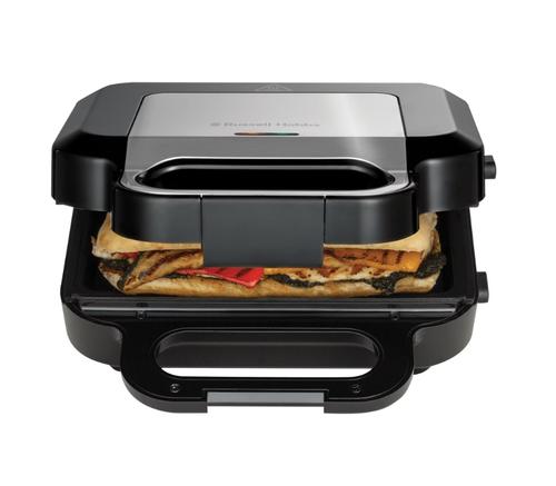 Sandwich-maker Russell Hobbs Creation 3 in 1 26810-56, 750 W, 3 Placi detasabile, Grill, Gofre, Sandwich-uri (Inox/Negru)