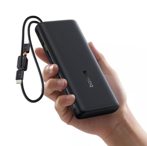 Acumulator extern Baseus EnerFill FC41 20.000 mAh, 100W, Digital Display, cablu USB-C inclus (Negru)