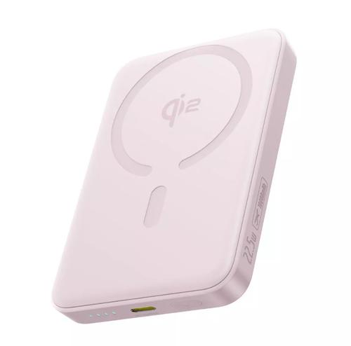 Acumulator extern Baseus EnerFill FM12 Qi2 Magnetic 10.000 mAh, Wireless, 22.5W (Roz)