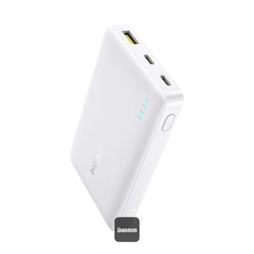 Acumulator extern Baseus EnerFill FP21 10.000 mAh, 22.5W, 2x USB-C, 1x USB-A (Alb)