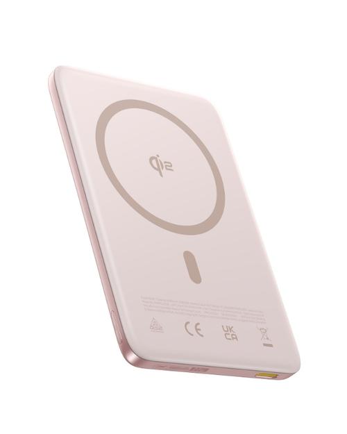 Acumulator extern Baseus PicoGo AM41, Ultra-Slim, Qi2 Magnetic, 10.000 mAh, 27W (Roz)