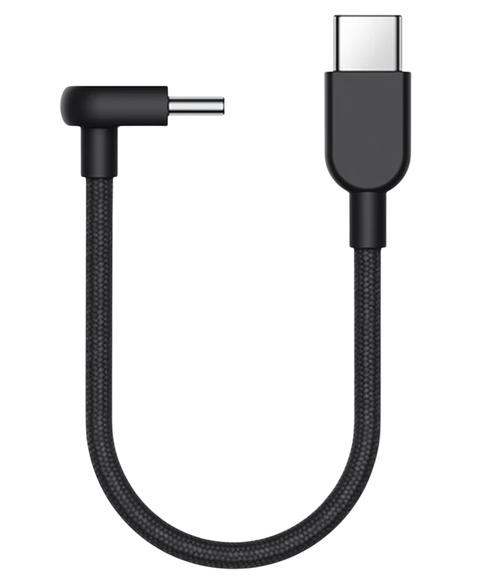 Cablu de date Xiaomi Braided BHR08W0GL, USB-C la USB-C, 60 W, 10 cm (Negru)