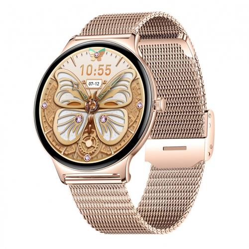 Smartwatch Blavec M01 Vesta, Ecran AMOLED 1.43inch, Procesor JL7013, Bluetooth, IP67 (Roz/Auriu)