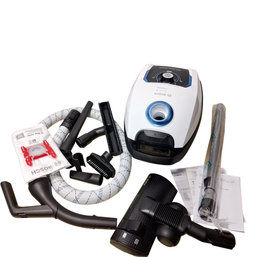 Aspirator cu sac Bosch Serie 8 ProSilence BGL8SIL6, 5 L, 800 W (Alb/Negru)